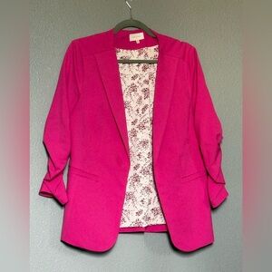 Skies Are Blue Vibrant Pink Blazer